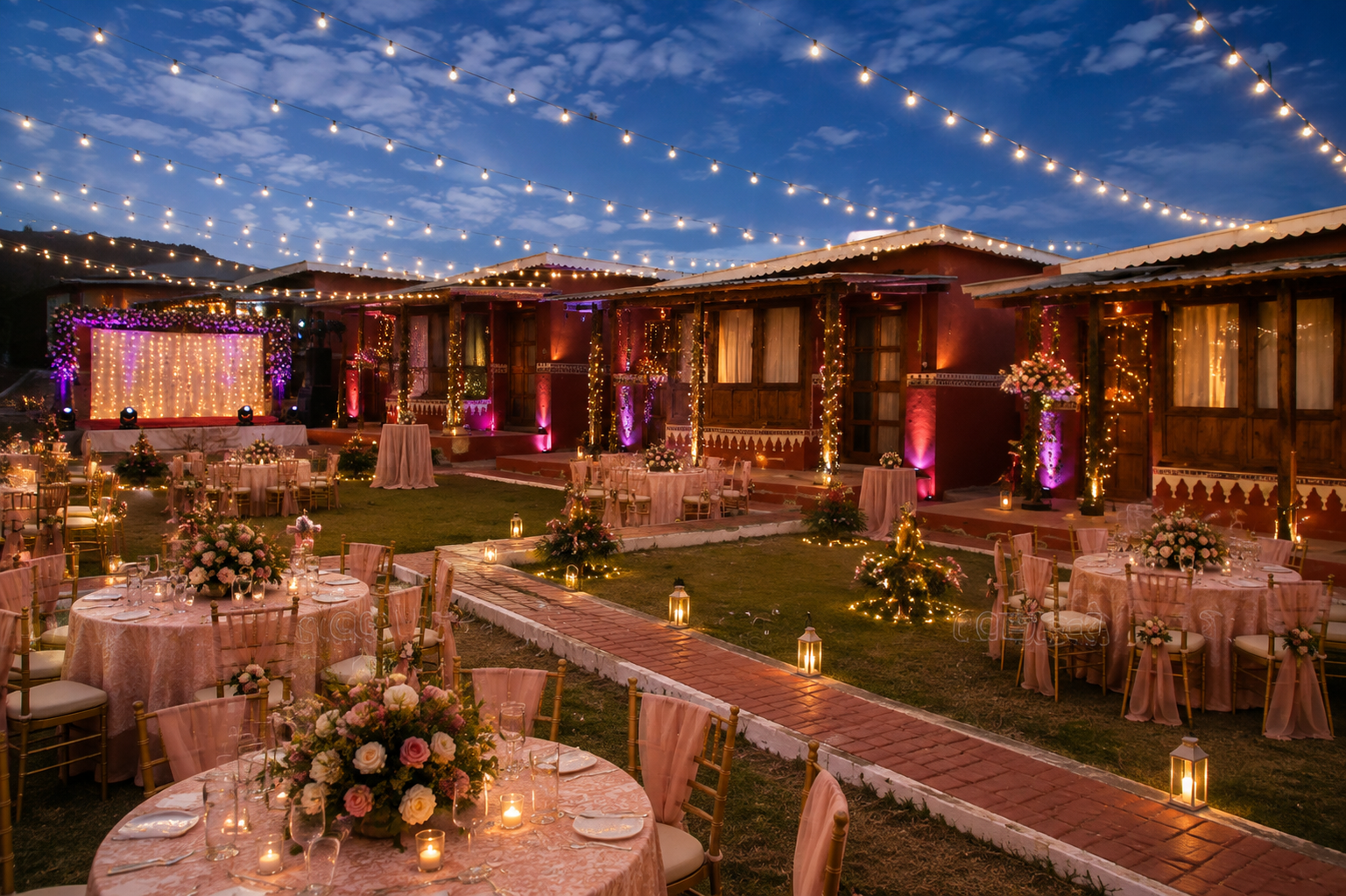 Pinaceae Reception Setup